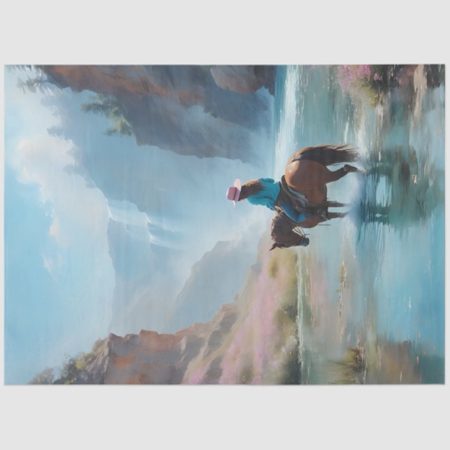 Papel De Seda Rio Cowgirl (Frente )