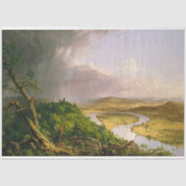 Papel De Seda Rio Oxbow Seen do Monte Holyoke, Massachusetts