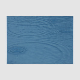 Papel De Seda Ripais De Chuva (Ondas De Água Azul)