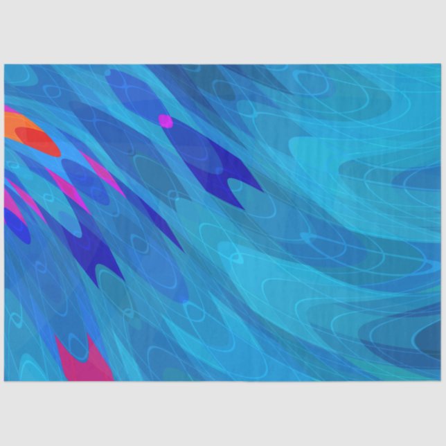 Papel De Seda Ripple do mar (Frente )