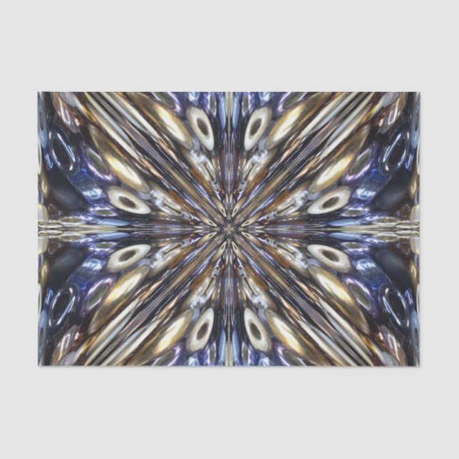 Papel De Seda Riqueza Do Padrão De Abstrato De Semente (Frente )