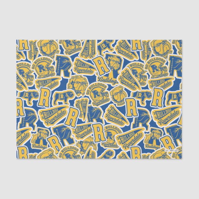 Papel De Seda Riverdale Football and Cheer Pattern (Frente )