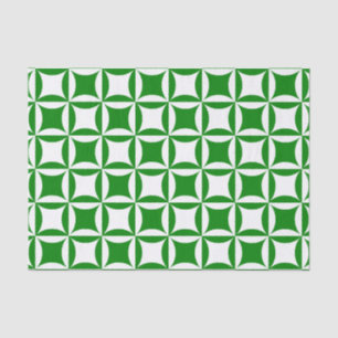 Papel De Seda Robbing Peter to Pay Green Patterno