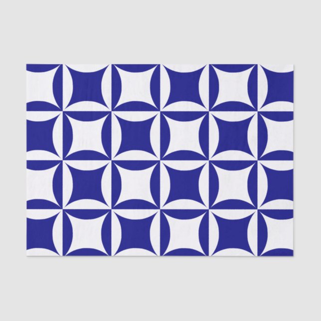 Papel De Seda Robbing Peter to Pay Paul Blue Pattern (Frente )