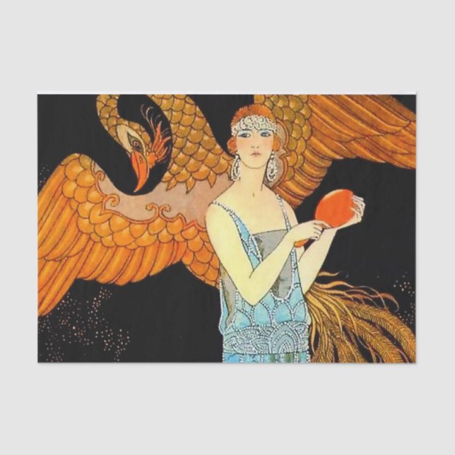 Papel De Seda "Robe de Soir" Art Deco de George Barbier (Frente )