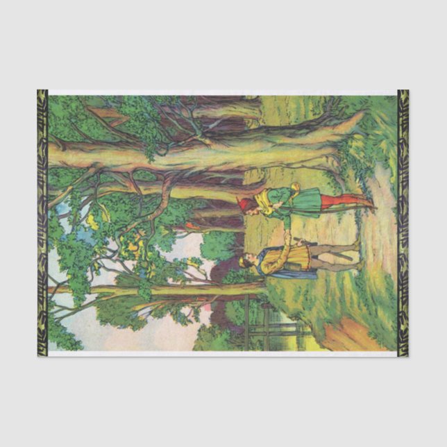 Papel De Seda Robin Hood E Little John (Frente )