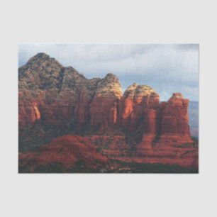 Papel De Seda Rocha Pote de café nublado em Sedona Arizona