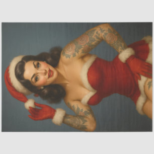 Papel De Seda Rockabilly Papai Noel Pin-Up – Bomba Tatuada Vinta