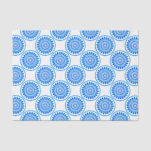 Papel De Seda Roda azul