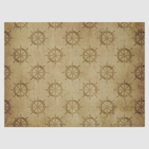 Papel De Seda Rodas náuticas de navegação de vintage em desac