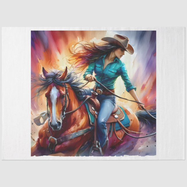 Papel De Seda Rodeo Girl (Frente )