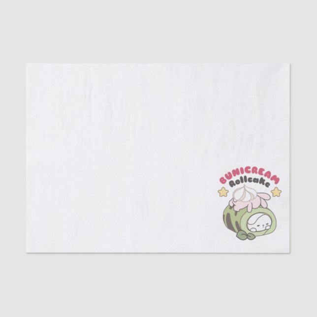 Papel De Seda Rolar para a Doce Bunicream Rollcake Delight (Frente )