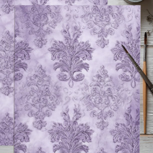 Papel De Seda Rolo Barroco de Lavanda