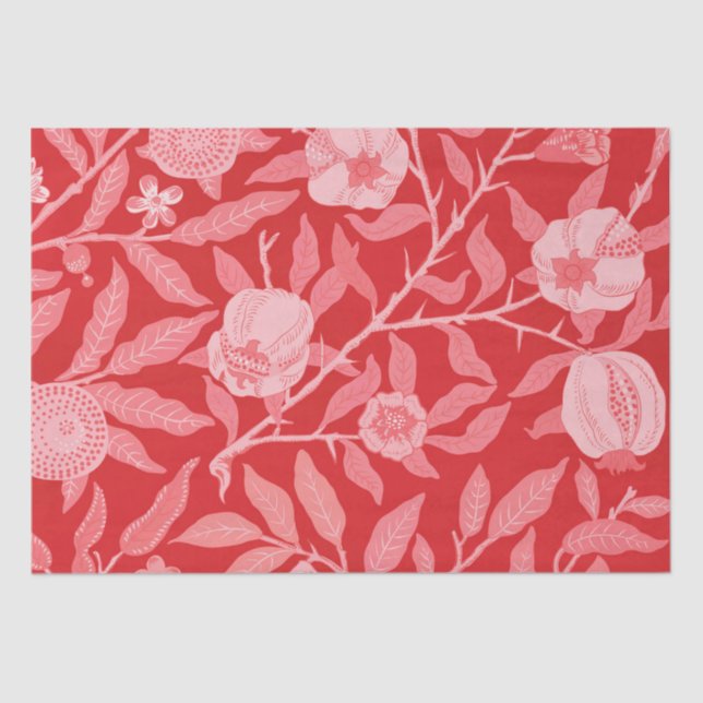 Papel De Seda Romã em Vermelho de Natal (Frente )