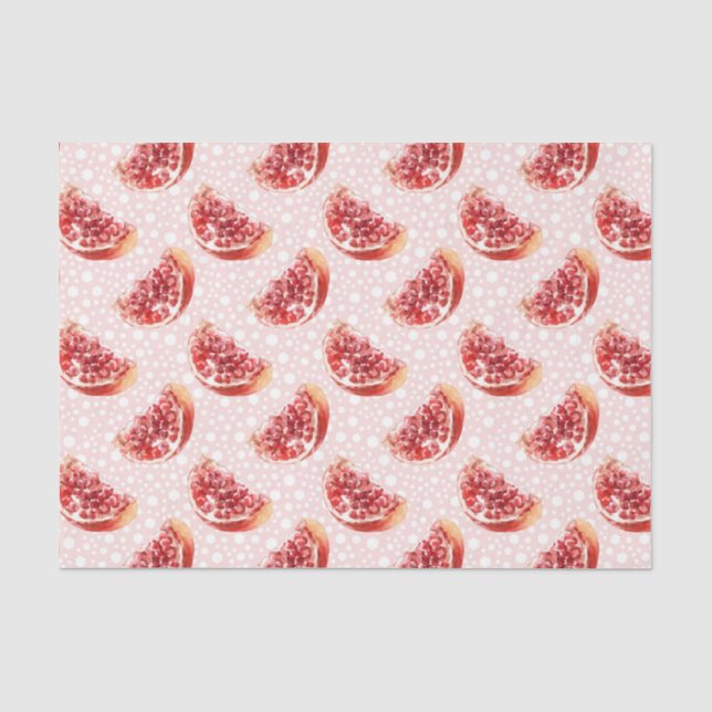 Papel De Seda Romã Rosa (Design 84 Série Rosa) (Frente )