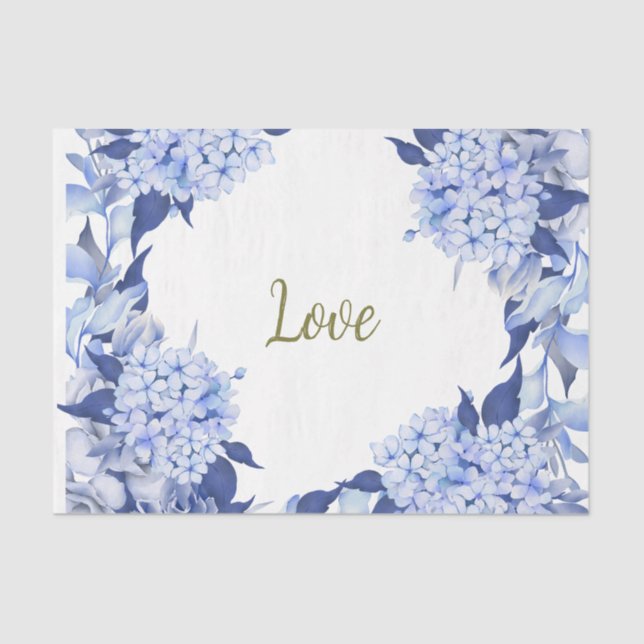 Papel De Seda Romantic Field purple Flowers (Frente )