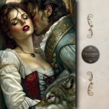 Romantic Lovers Wolf Guardian Decoupage
