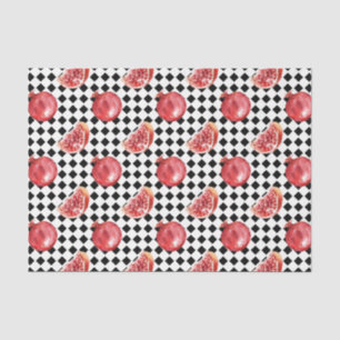 Papel De Seda Romegranato Vermelho (Série Vermelha Design 8)