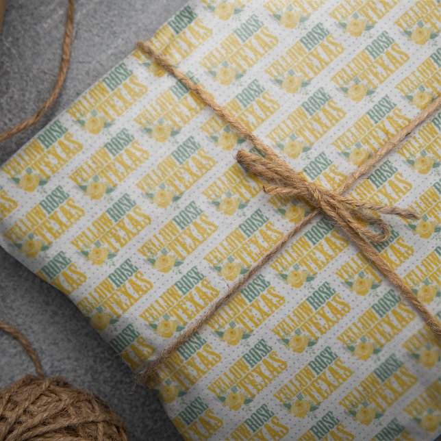 Papel De Seda Rosa Amarela Ocidental do Texas (Criador carregado)