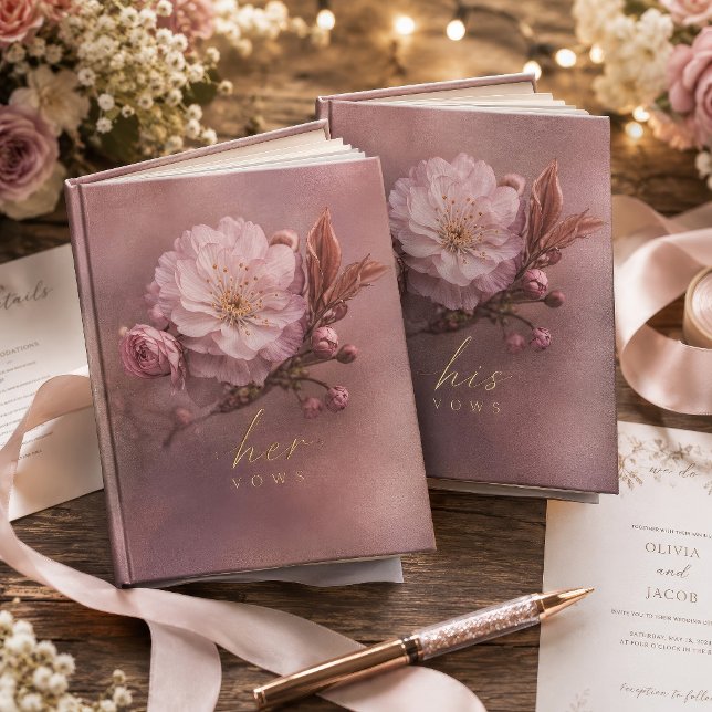 Papel De Seda Rosa Bege Malva Dupla Flor de Sakura (Criador carregado)