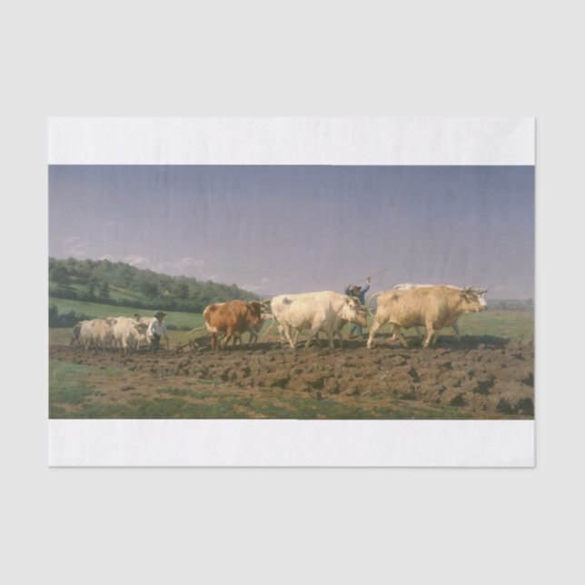 Papel De Seda Rosa Bonheur | Voo no Nivernais (Frente )