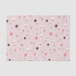 Papel De Seda Rosa bonito do teste padrão da padaria dos