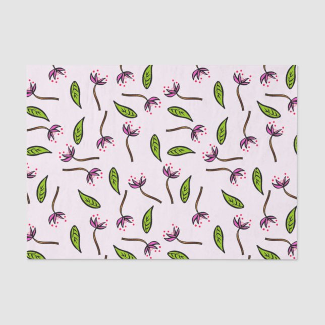 Papel De Seda Rosa Como Couto B (Frente )