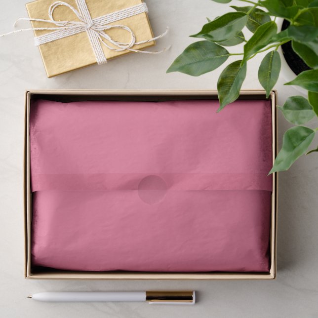 Papel De Seda Rosa Cravo  (Presente)
