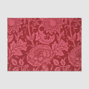 Papel De Seda Rosa de framboesa e design floral de rosa.
