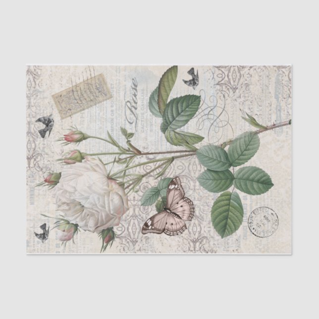 Papel De Seda Rosa de Paris (Frente )