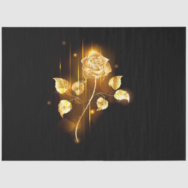 Papel De Seda rosa do ouro ( rosa dourado ) (Frente )