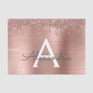 Papel De Seda Rosa Dourado - Brilho Rosa Bege Glitter Metal Mono