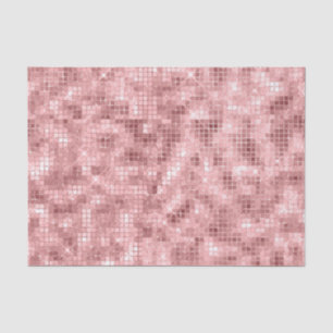 Papel De Seda Rosa Dourado Luxo Brilhante Rosa Festa de Garota