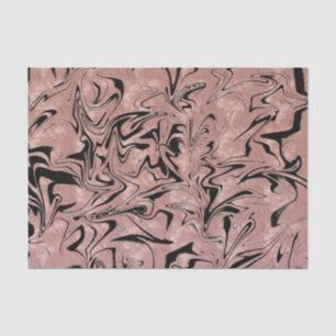 Papel De Seda Rosa Dourado Rosa Mármore Metálico Ondulado