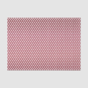 Papel De Seda Rosa e Bolinhas brancas com poeira escura