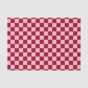 Papel De Seda Rosa e Borgonha Verificados