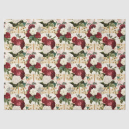 Papel De Seda Rosa e Dragonflies (Design 10)