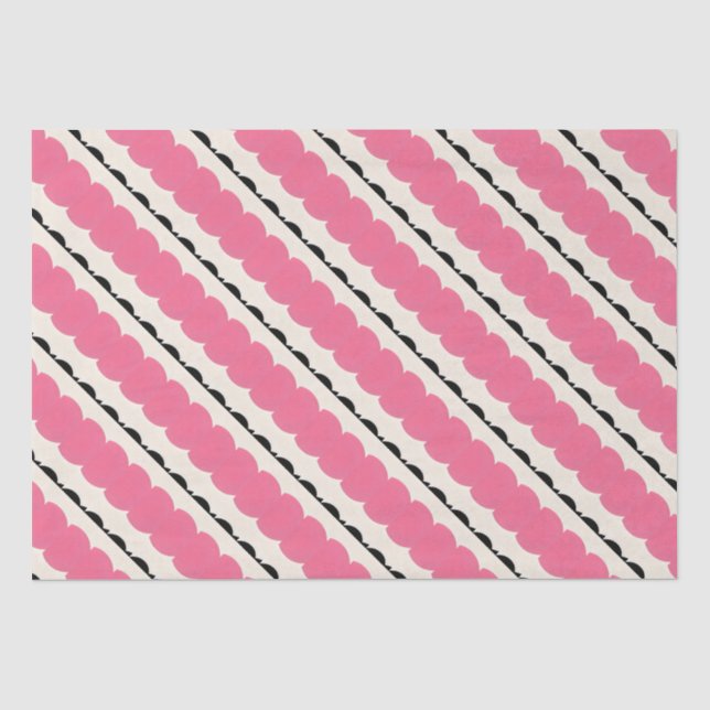 Papel De Seda Rosa e Preto (Frente )