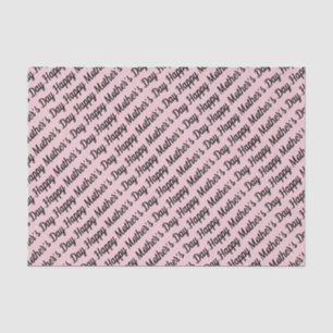 Papel De Seda Rosa e preto. Dia de mães feliz