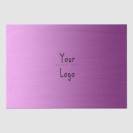 Papel De Seda Rosa elegante do inclinação com logotipo feito sob