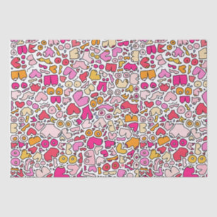 Papel De Seda rosa engraçado