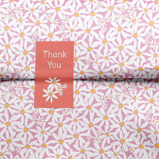 Papel De Seda Rosa - Faça minha margarida