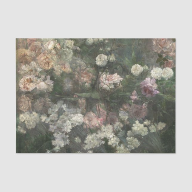 Papel De Seda Rosa Garden em maio (Frente )