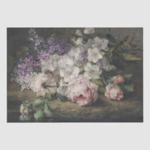 Papel De Seda Rosa Lilac Azalea Flor Decoupage Floral Belas Arte