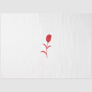 Papel De Seda Rosa Madder, Lava Vermelho, Design floral