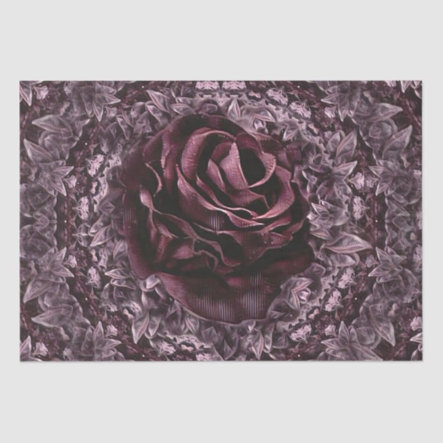 Papel De Seda Rosa Mandala (Frente )