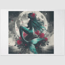 Papel De Seda Rosa Mermaid Moon