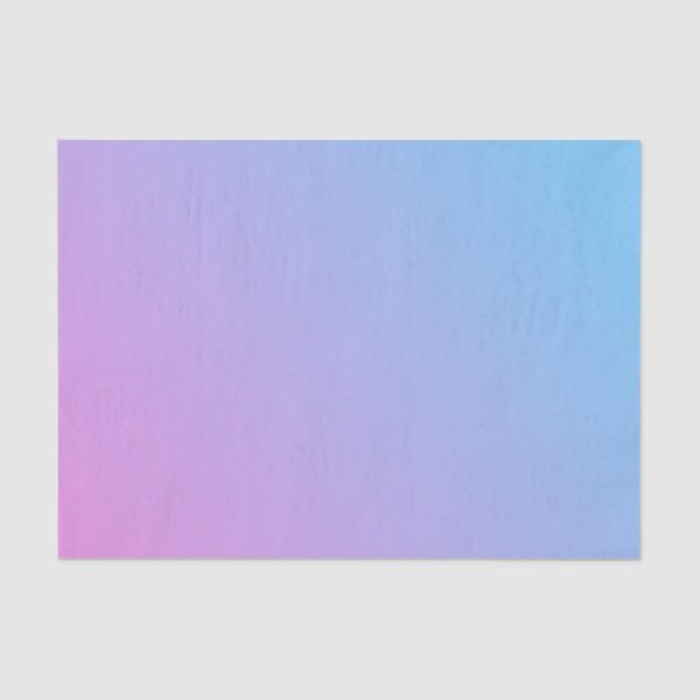Papel de seda rosa para azul Ombré (Frente )