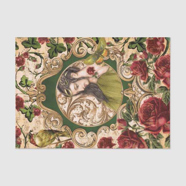 Papel De Seda Rosa Princess (Frente )