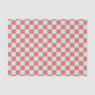 Papel De Seda Rosa quente e verde macio verificados